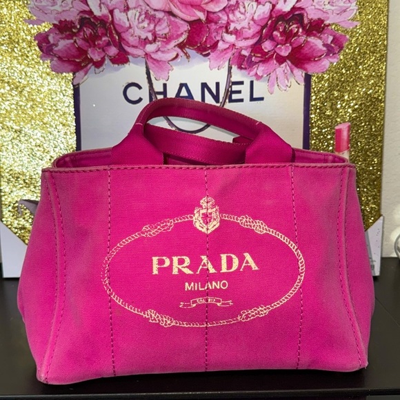 Authentic Prada Milano Denim Pink Women's Bag - Picture 9 of 15